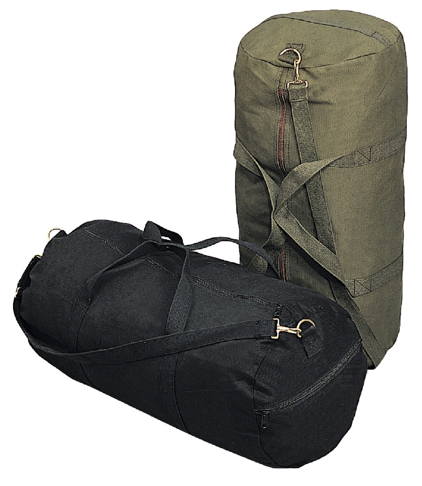Canvas Shoulder Bags – 24″ Black Durable Heavy Duty Military Duffle Gear Bag