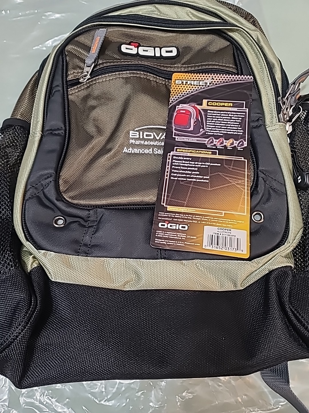NWT OGIO Cooper Backpack; Has LOGO ON IT; SEE PICTURES/DESCRIPTION
