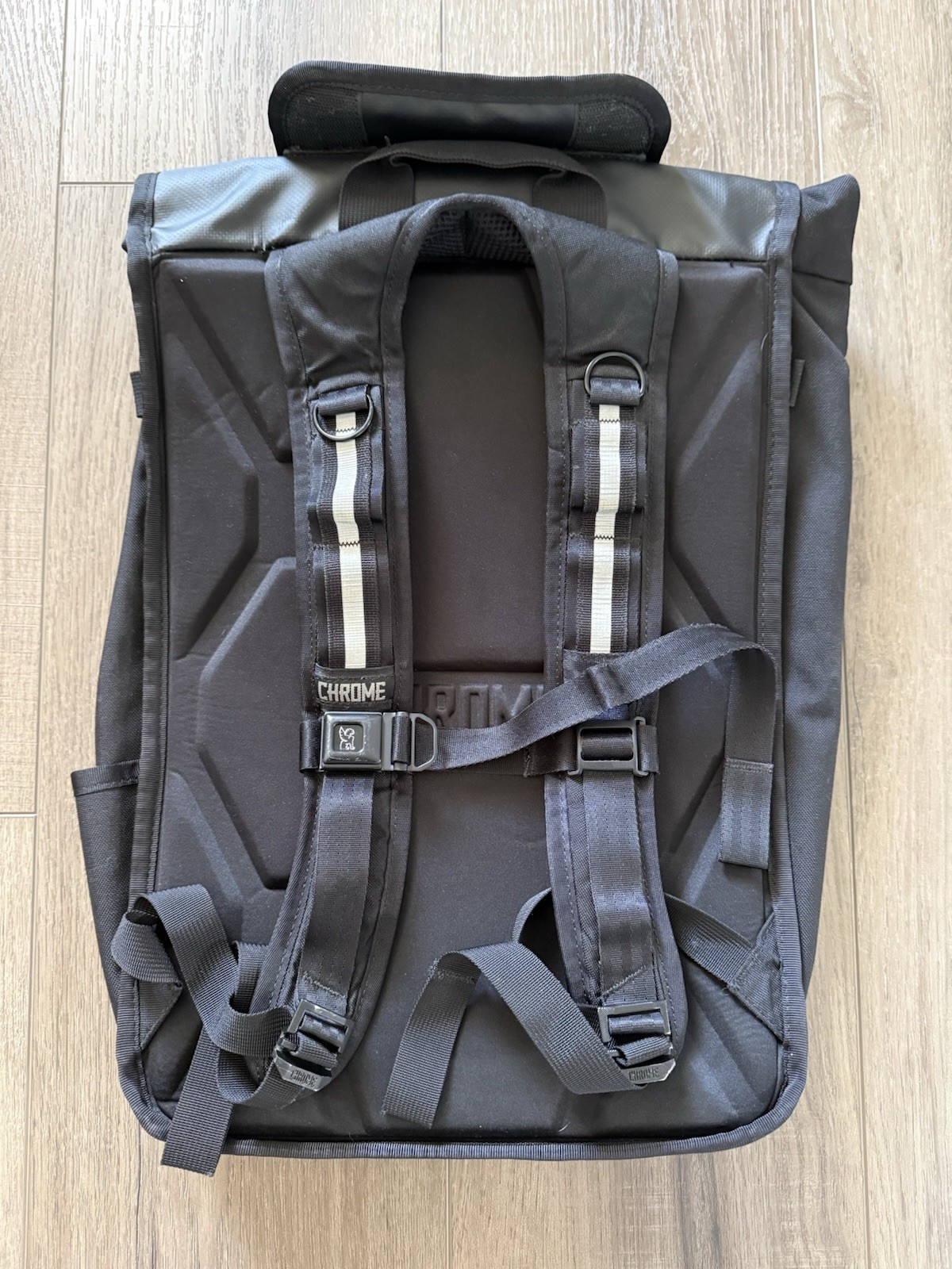 Chrome Industries Bravo Night Series Backpack Roll Top Waterproof Bike Courier