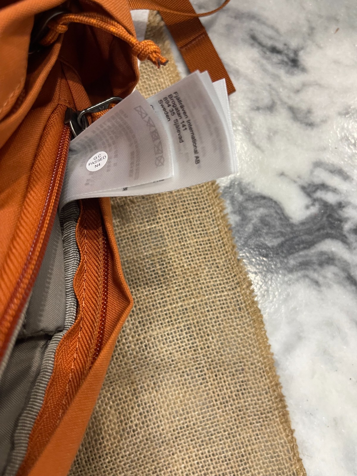 Fjallraven Raven 28L Backpack Orange G-1000 Hiking Bag
