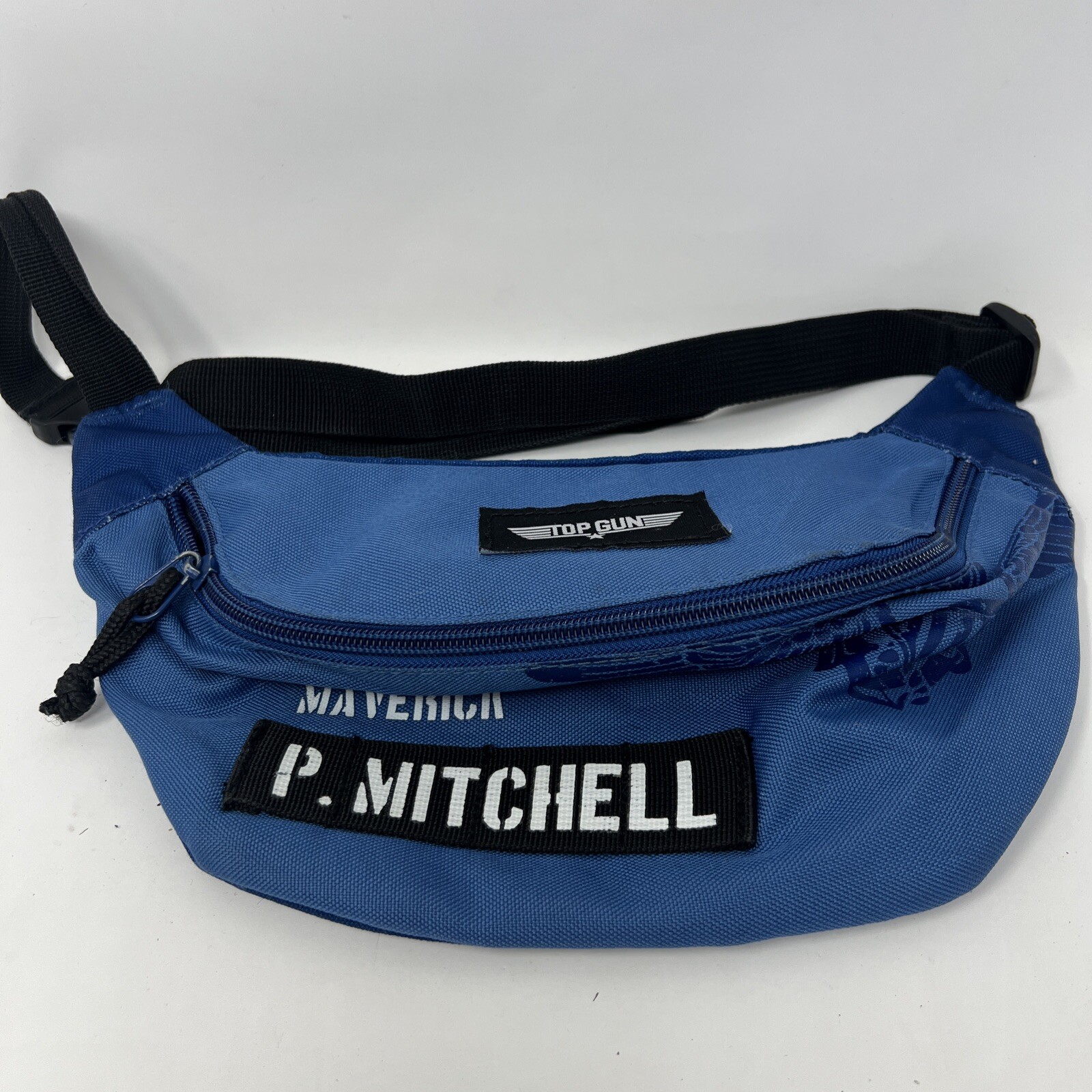 Top Gun Fanny Pack Maverick P Mitchell Unisex Waist Bag Blue Hip