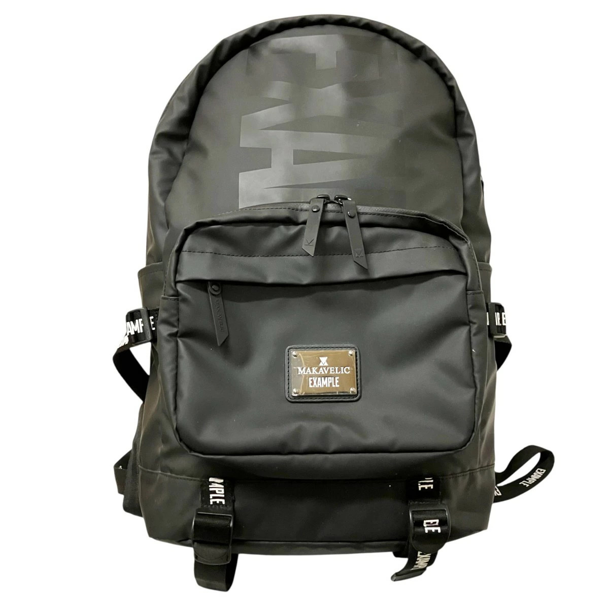 Import duty included for US buyers MAKAVELIC x EXAMPLE Backpack Black 11.8in x