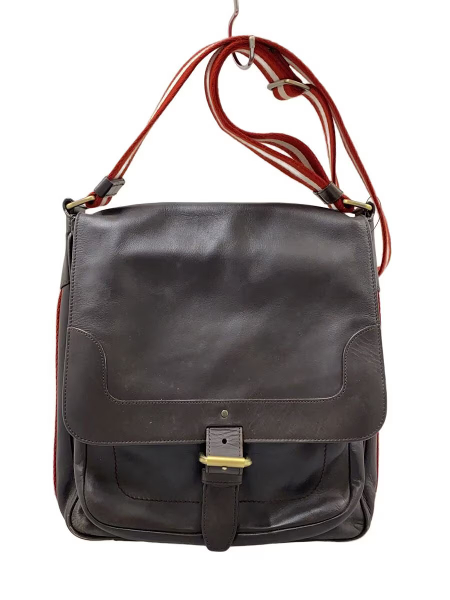 BALLY Shoulder Bag Leather BRW Plain