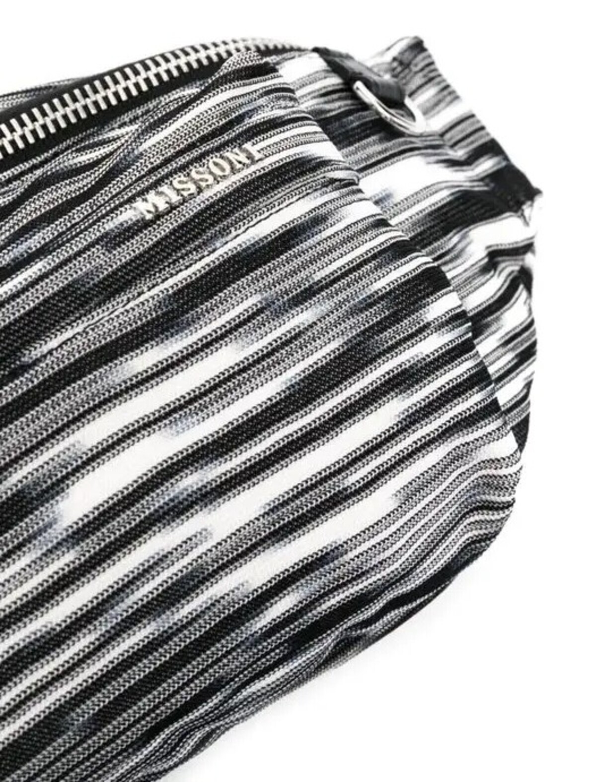 MISSONI ‘Space-Dyed Crochet-Knit Belt Bag’ Men’s Waist Bum Cross Pack b/w *NWT*