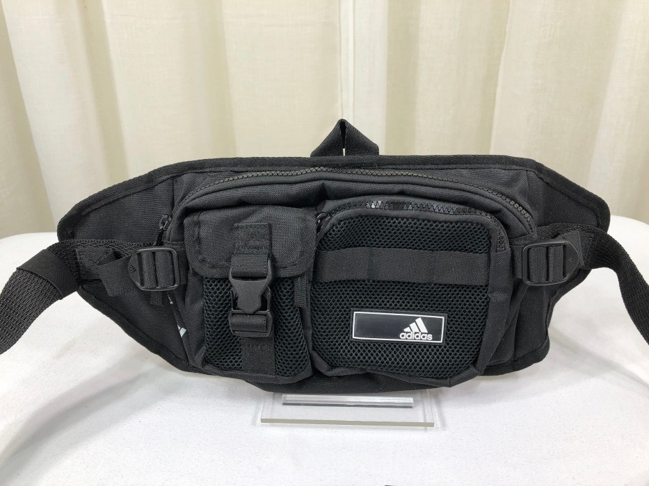 NEW Adidas Amplifier 2 Multipockets Crossbody Bag Black/White Polyester Unisex