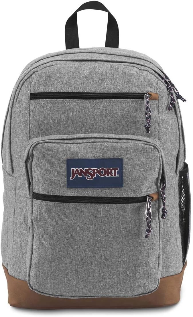 JanSport Cool Backpack 15-inch Laptop Sleeve Ergonomic Straps Grey Letterman