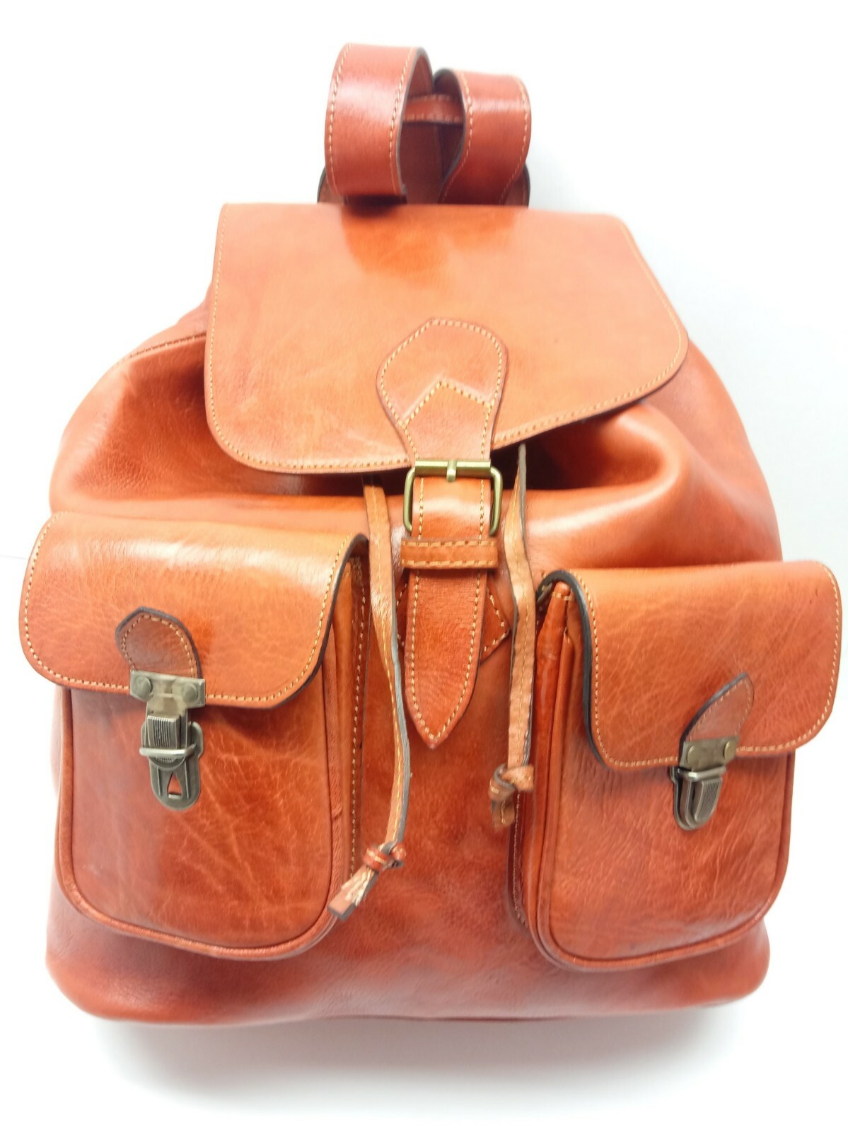 Messenger Bag – Backpack Genuine Leather – Handmade in Morocco – Large 24″x20″