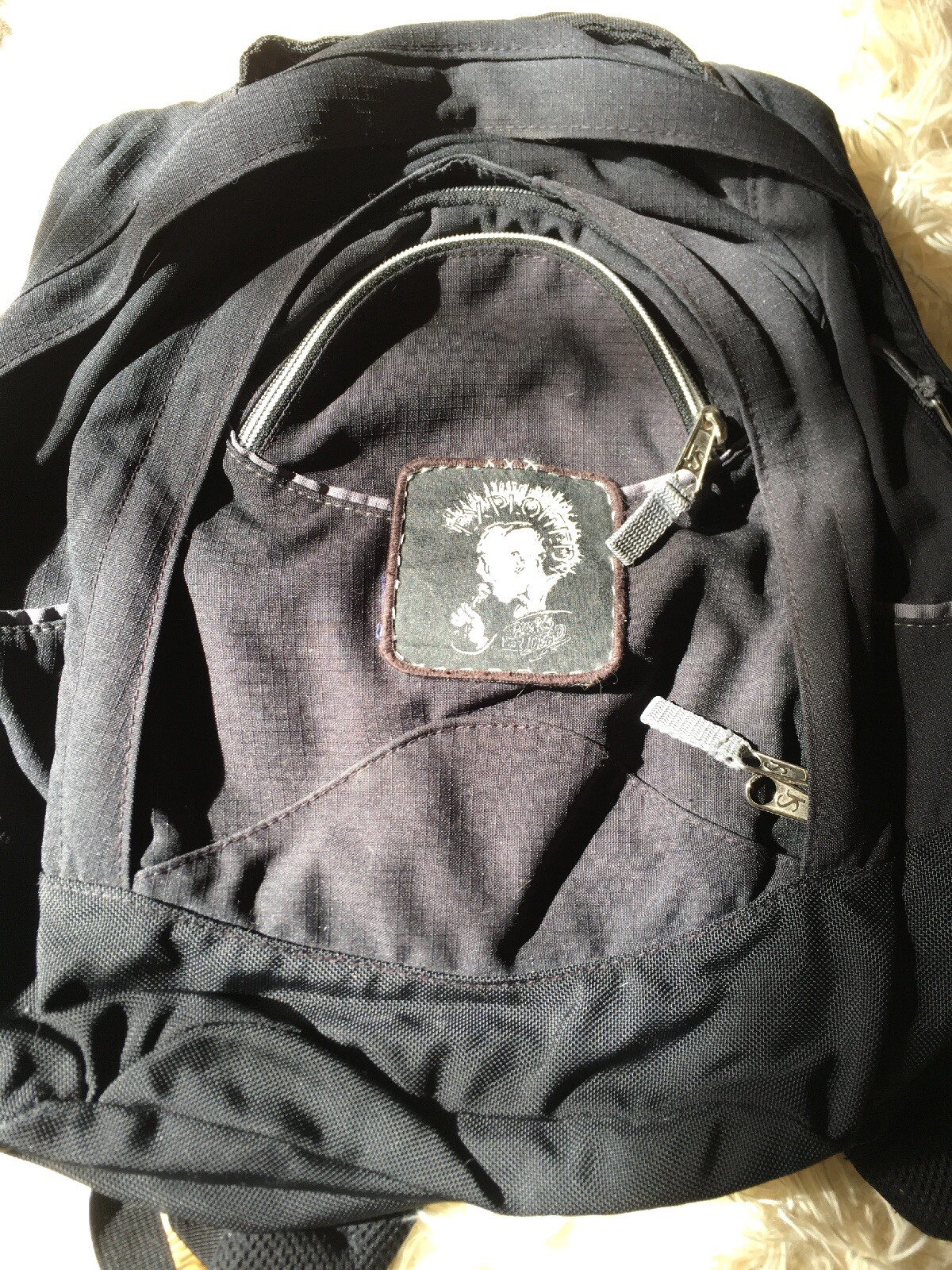 The Exploited Patch Punks Not Dead Backpack Jansport Black Concert Punk Rock