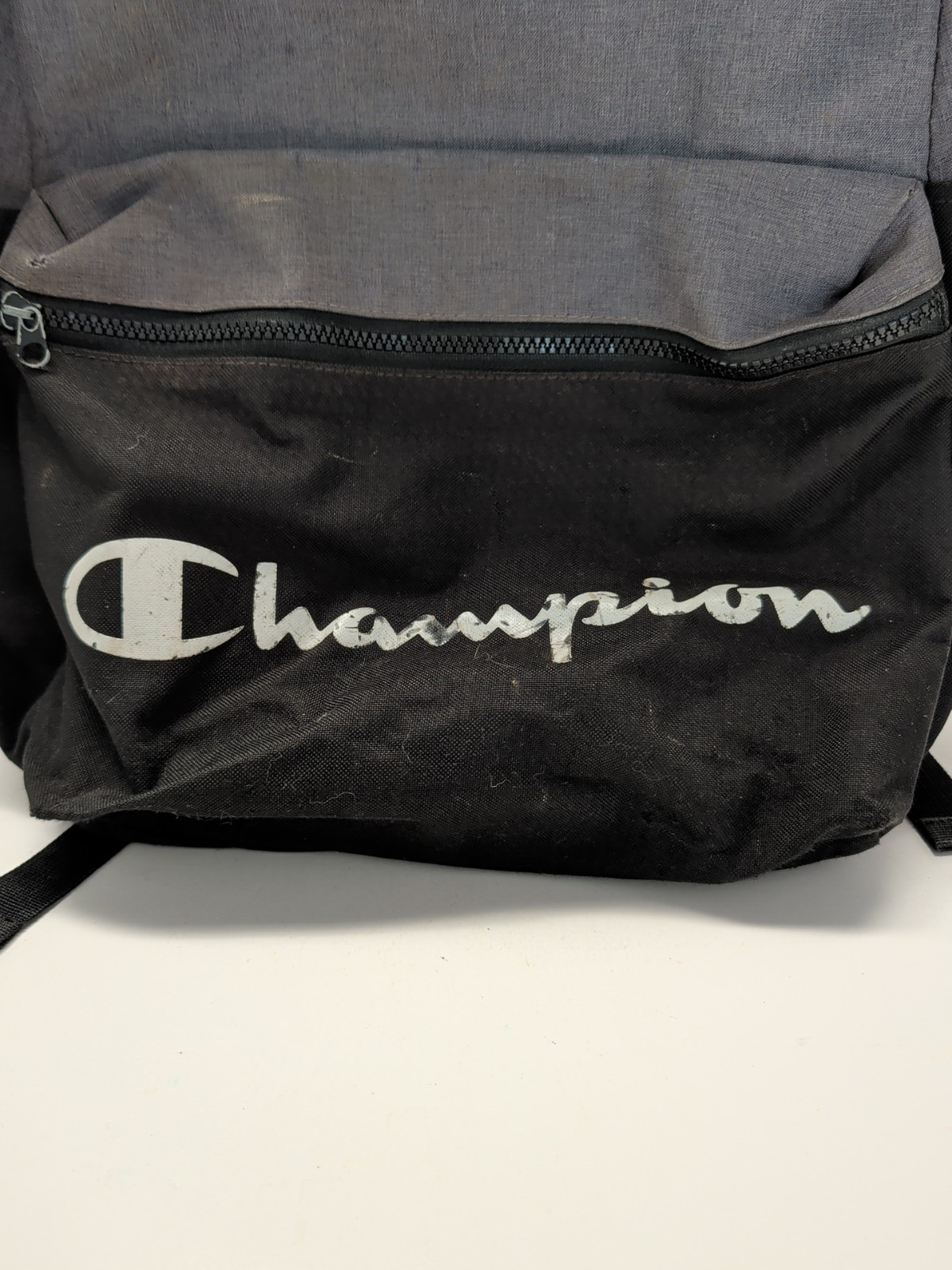 Champion Manuscript Athletic Multi-use Heather Gray & Black Canvas Backpack
