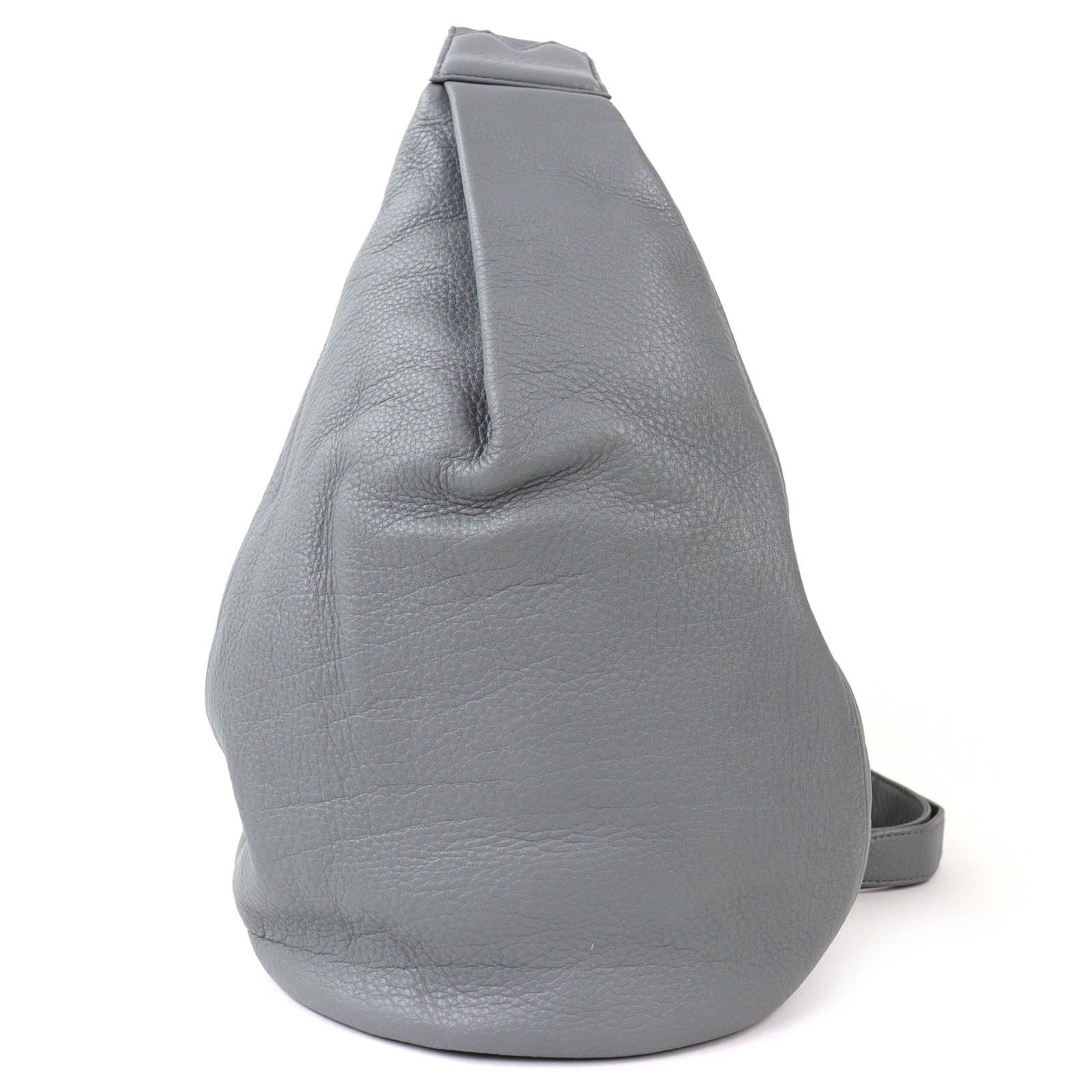 Great discord Yohji Yamamoto Sling bag All Leather One Shoulder Bag gray mens