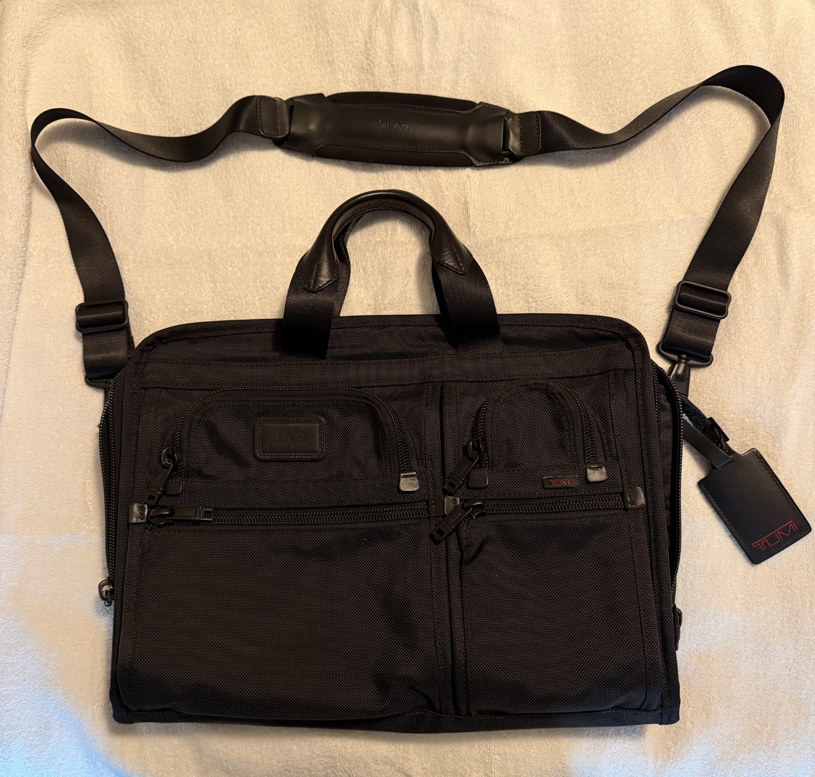 Tumi Alpha II 26114DH Portfolio Briefcase Ballistic Nylon Black