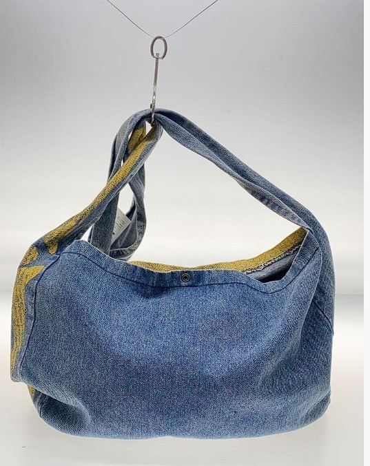 KAPITAL KOUNTRY Bone Shoulder Newspaper Bag Canvas Shoulder Bag Indigo Blue Used