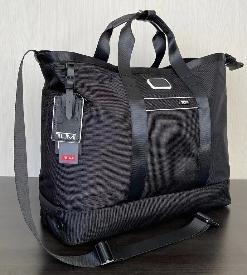 TUMI Alpha3 Carryall Tote Black 2203152DWOE FXT ballistic nylon leather outlet