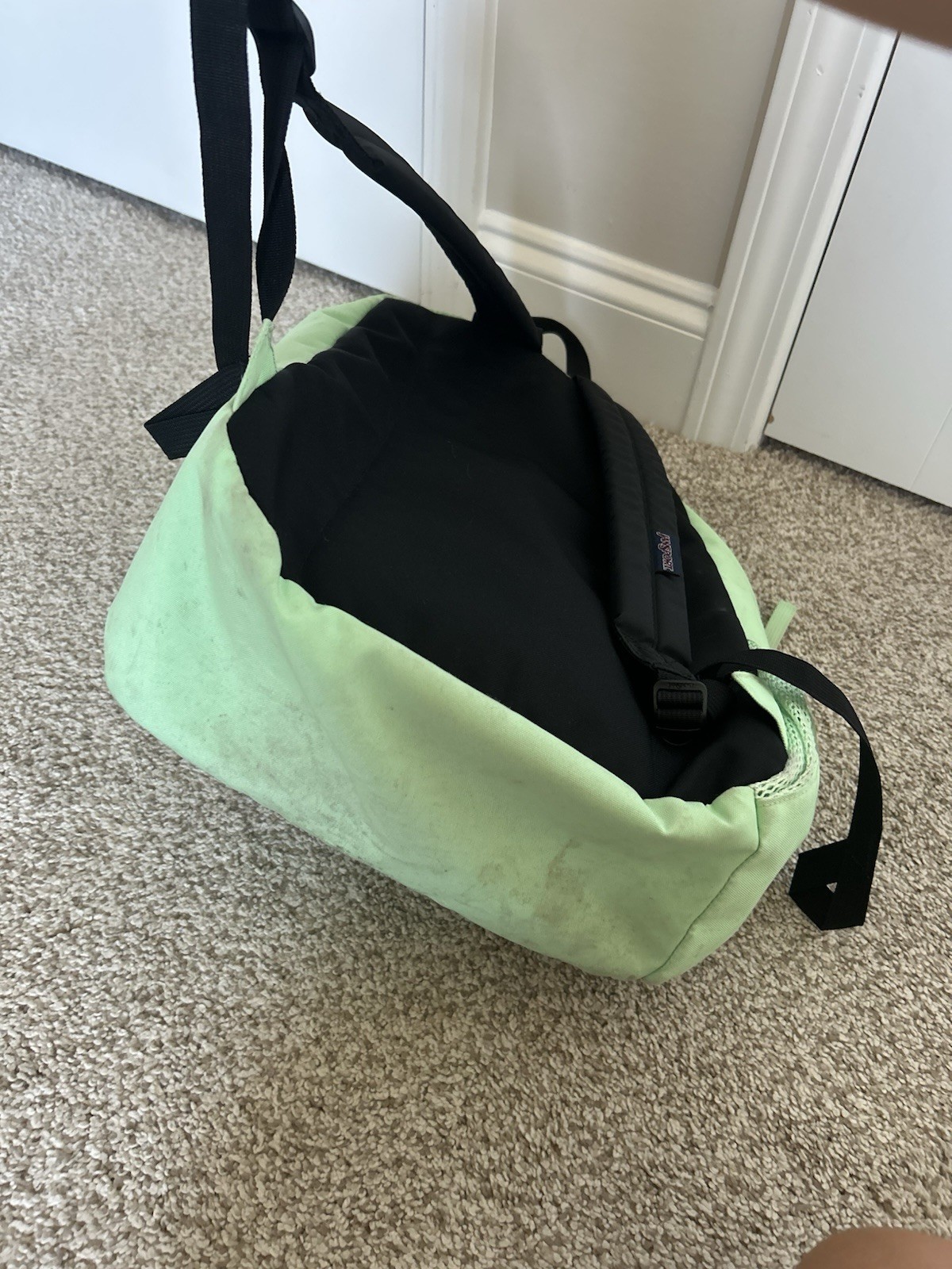 Jansport Mint Green Standard Size 2 Zip Compartments Backpack See Description