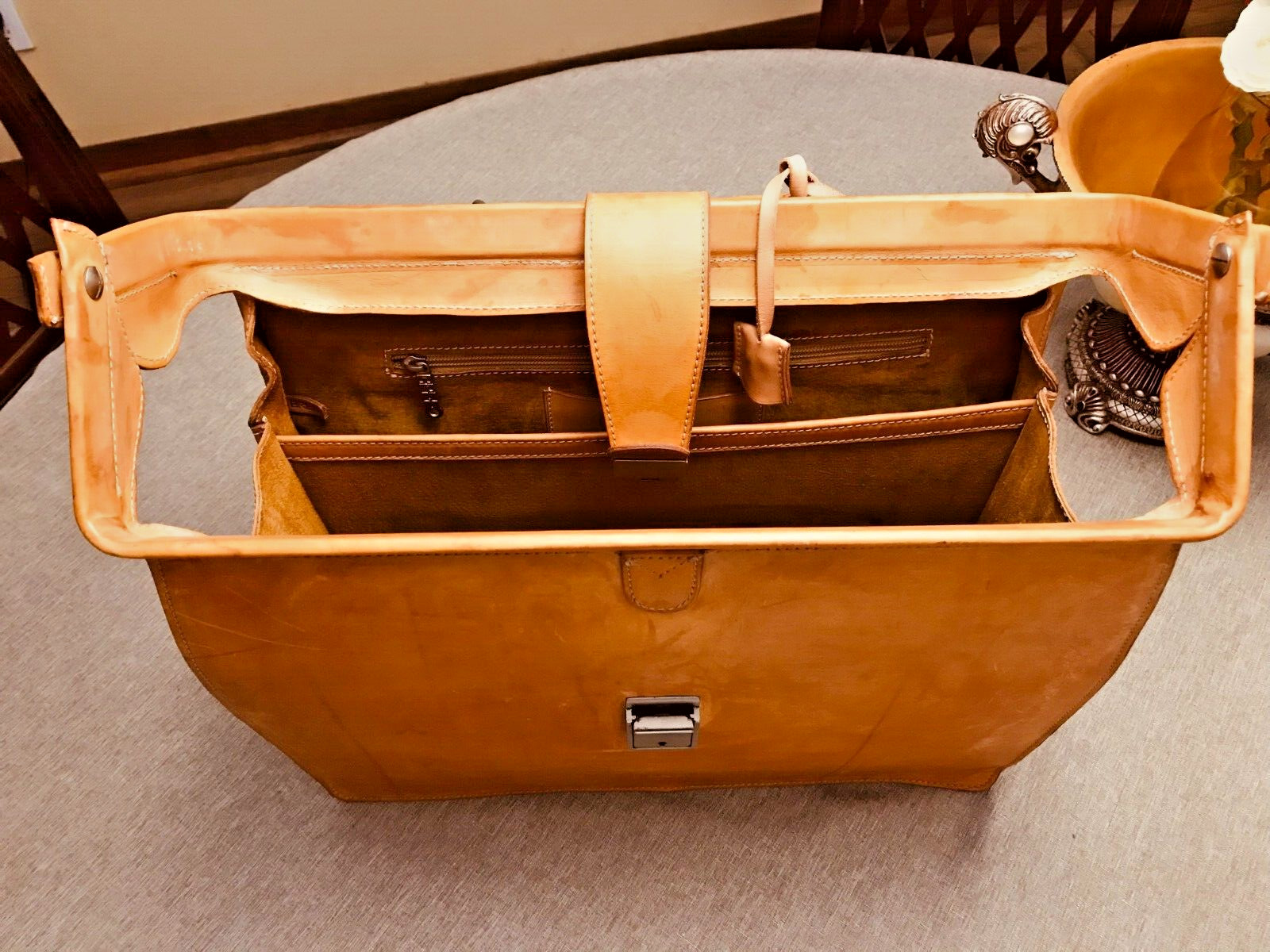ORIGINAL BREE Tan Heavy Leather Briefcase Lawyer – Doctor Bag …. GERMANY
