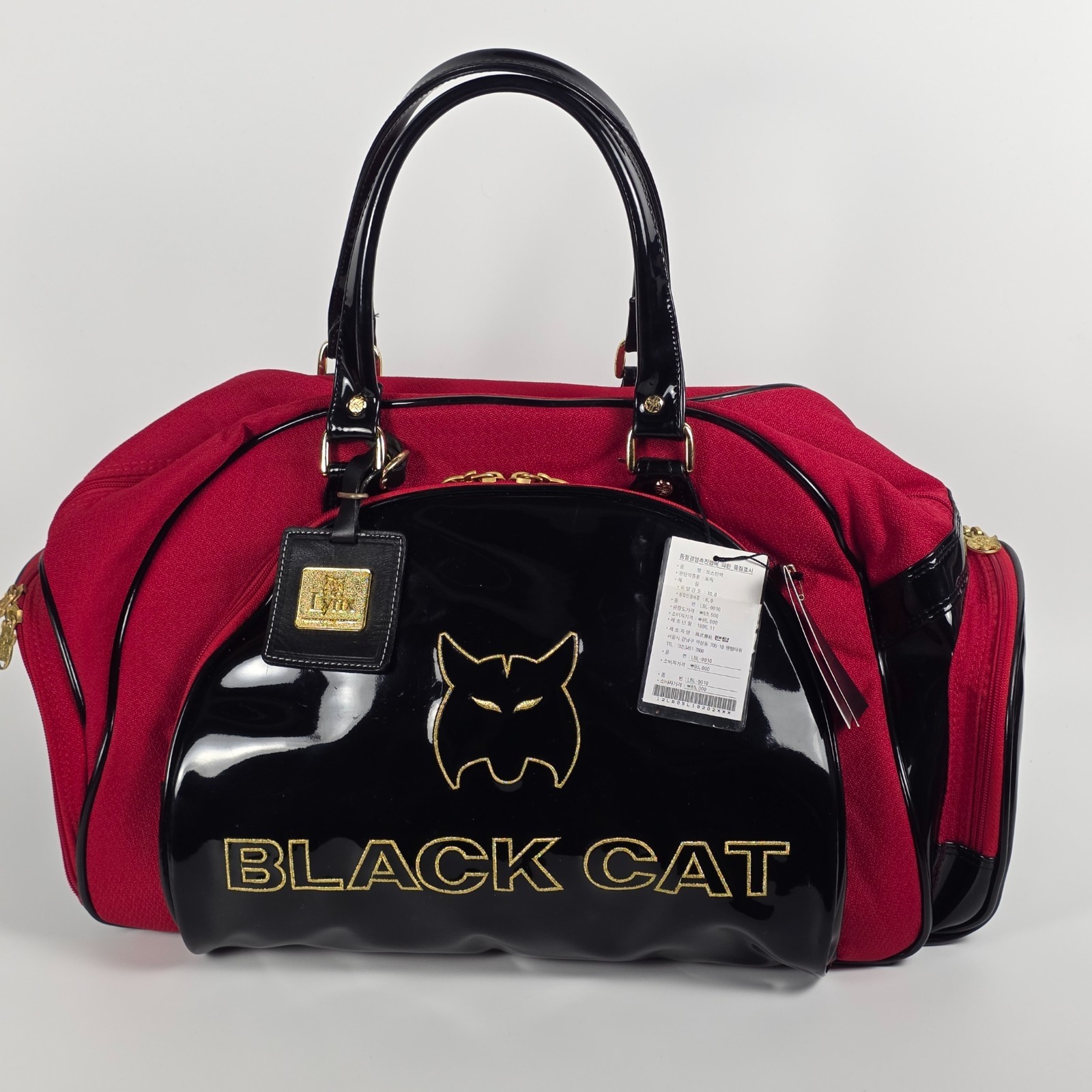 Lynx Black Cat Boston Duffle Bag LBL-0010 1996 Vintage Golf NWT Korea – RARE