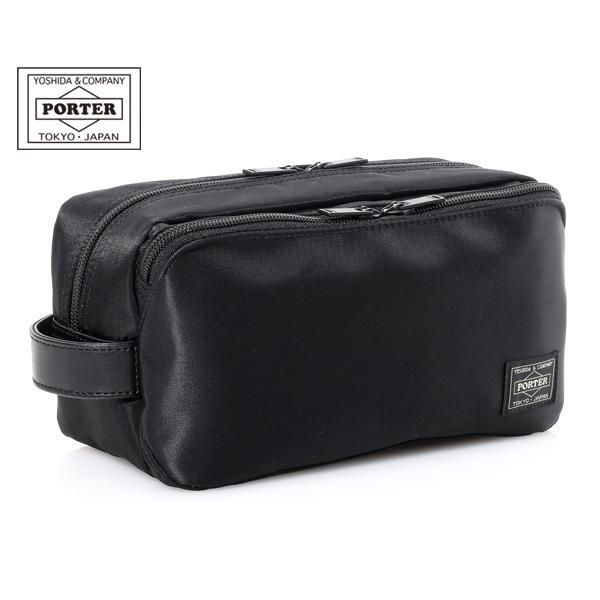 PORTER TIME Pouch 655-17877 Black Yoshida japan seller authentic