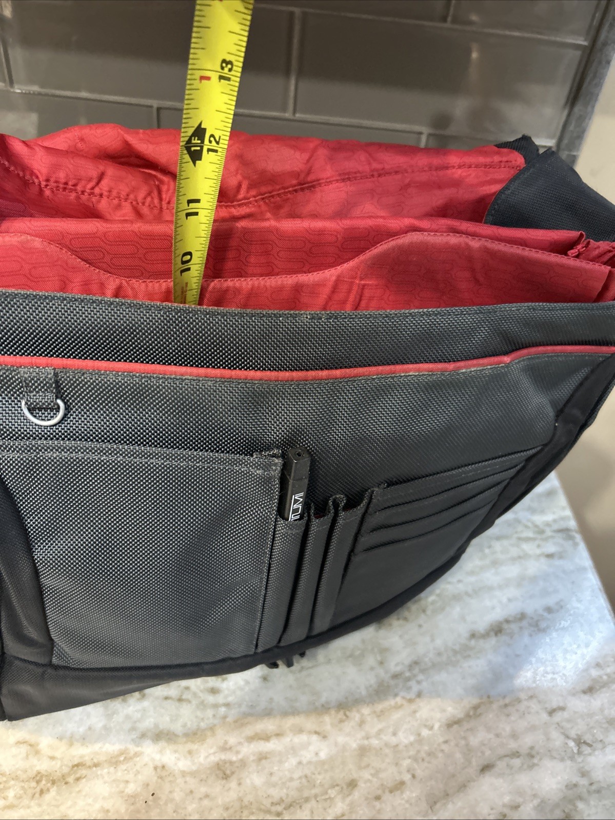 TUMI T-TECH MESSENGER Bag LAPTOP Briefcase Black Travel Padded Shoulder