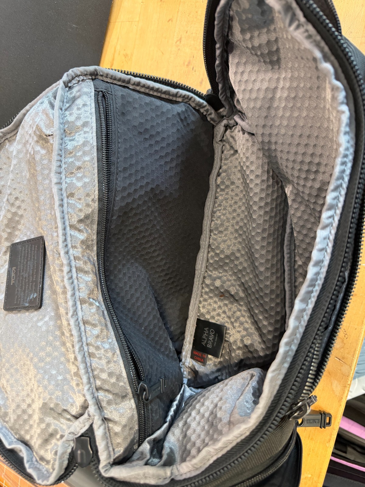 Tumi Alpha Bravo Kelley Chest Pack Sling Bag Black
