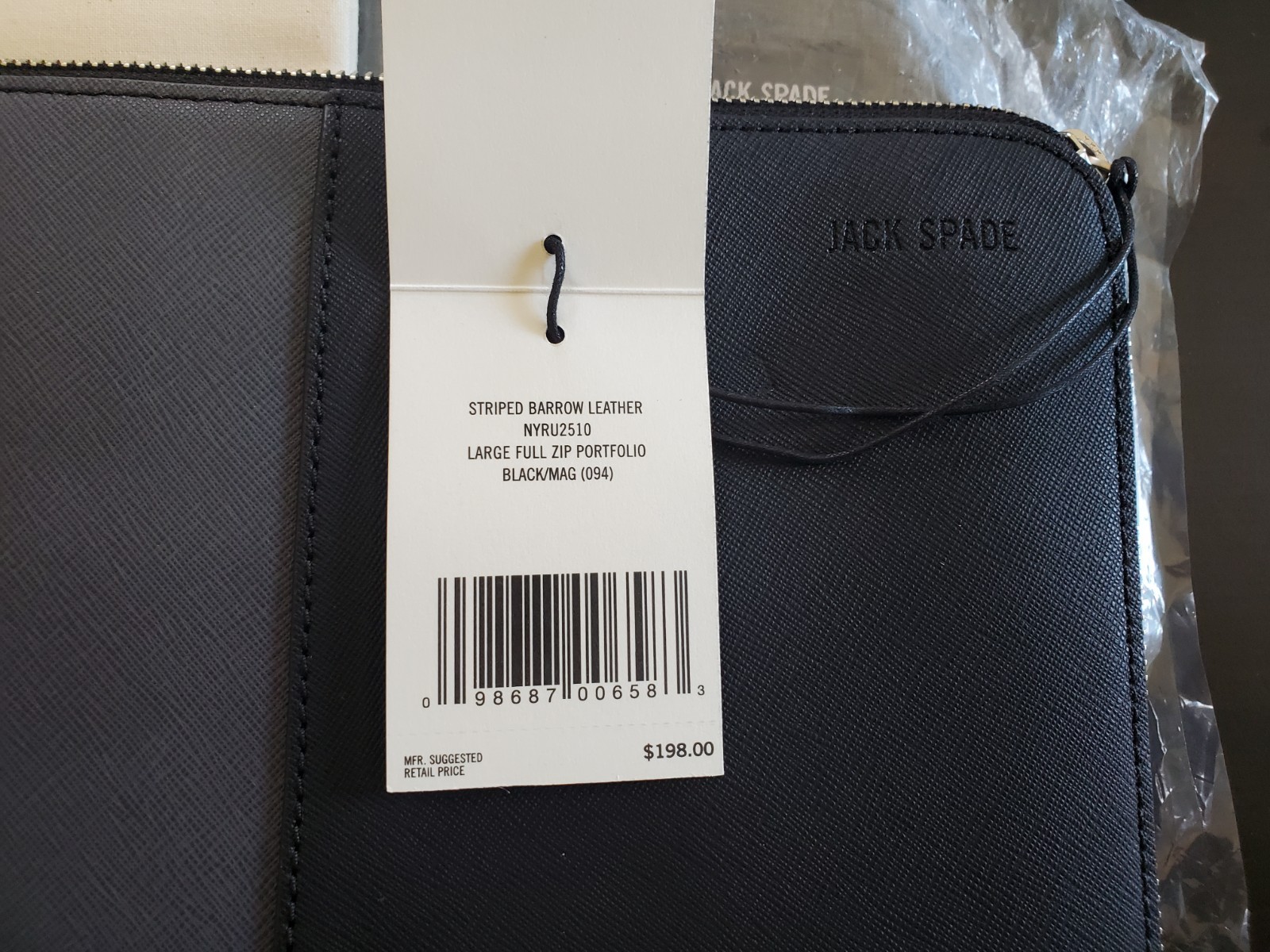 Jack Spade Portfolio NWT $198 Comes With Original Packing Material And Dust Bag