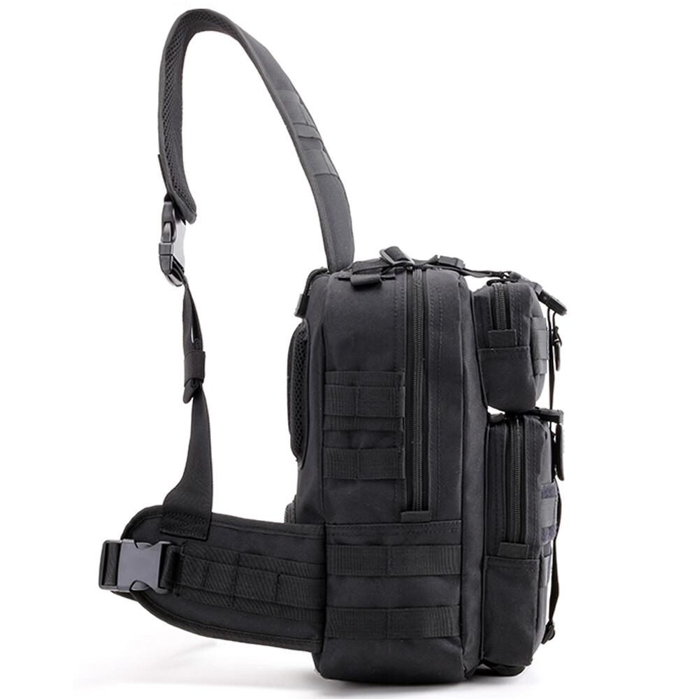 Tactical Molle Shoulder Bag Crossbody Bag Multi-functional TactPouch Chest Pack