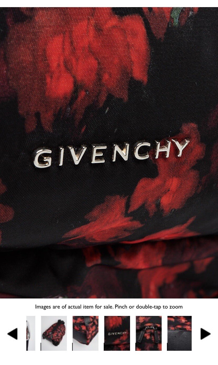 GIVENCHY Authentic Fall Floral Pattern Backpack Fall 2018 MSRP 1450$