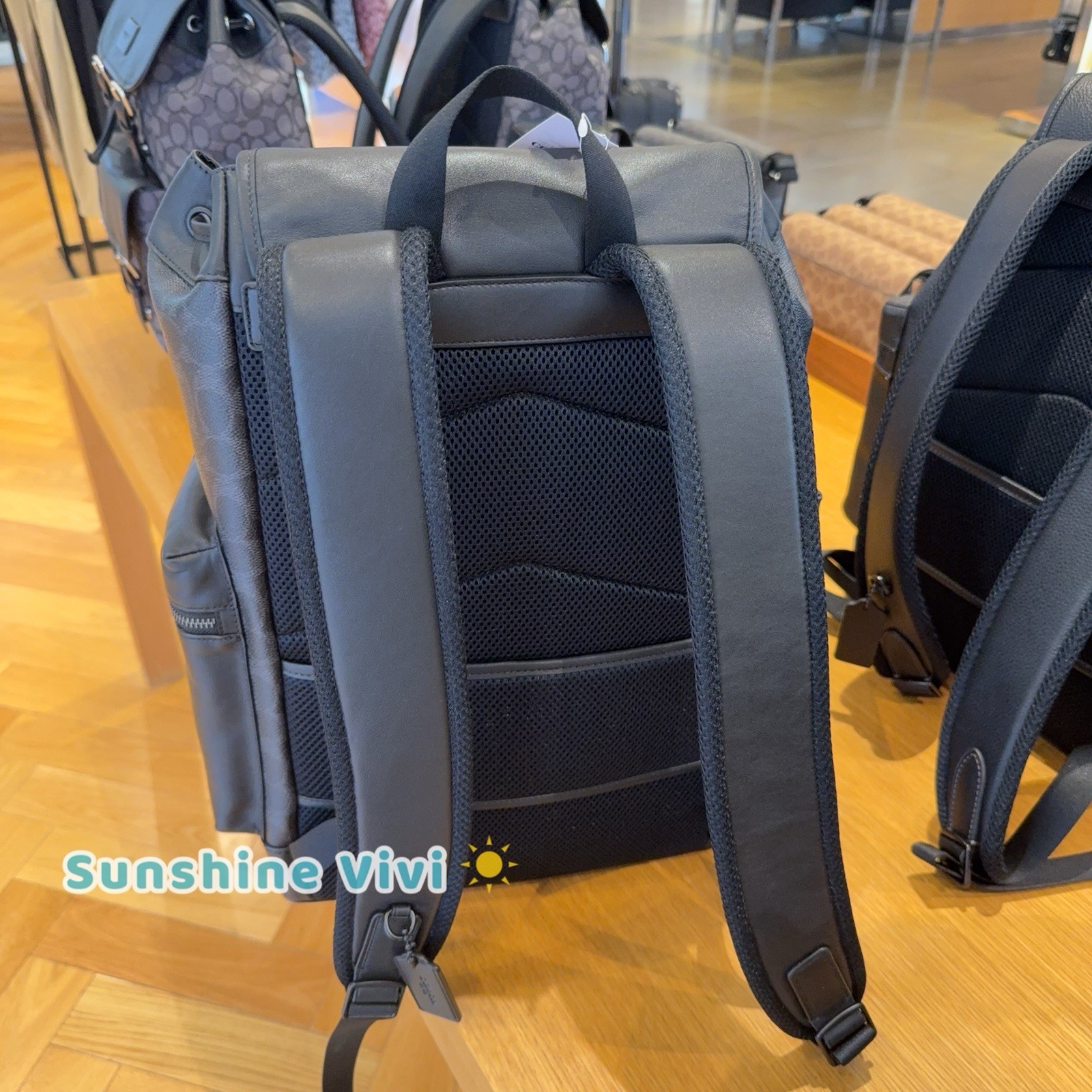 NWT Coach Sprint Backpack Colorblock IN Signature Canvas Matte Black CFG67