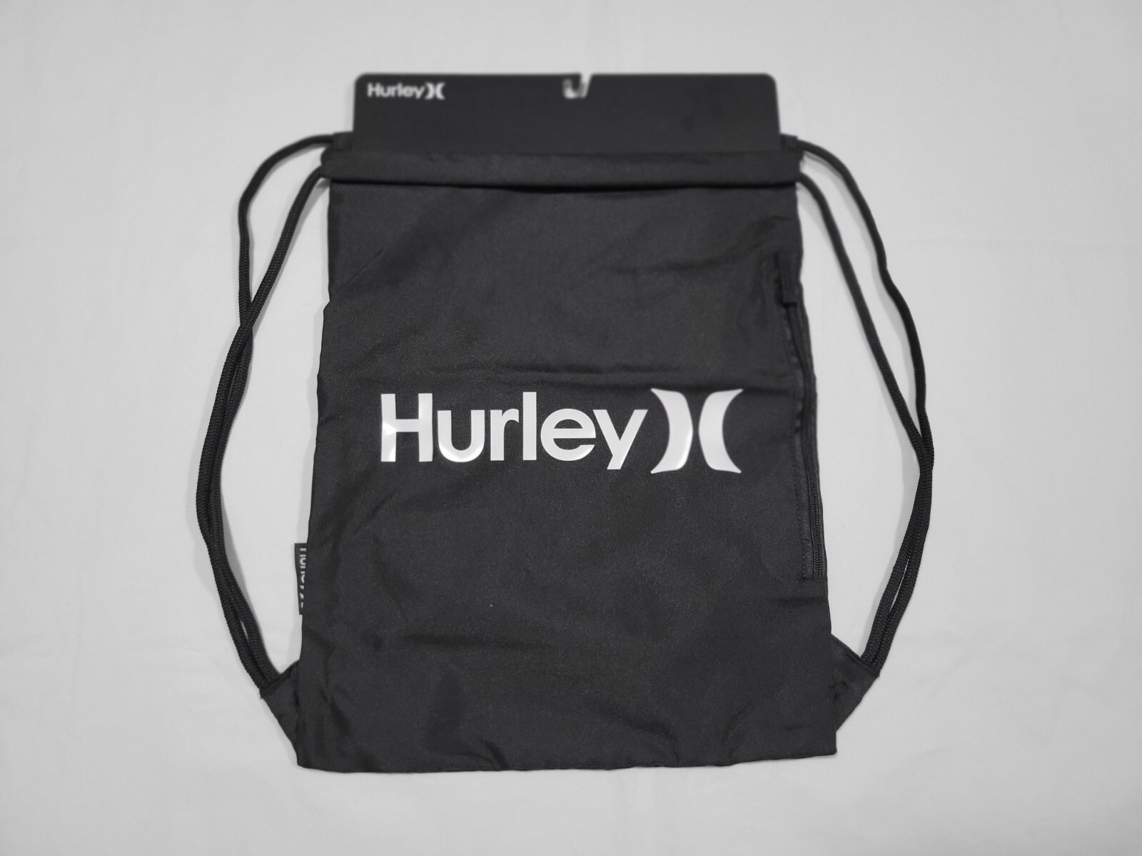 Hurley Adult Unisex Sports Training Gym Back Drawstring Black Light weight