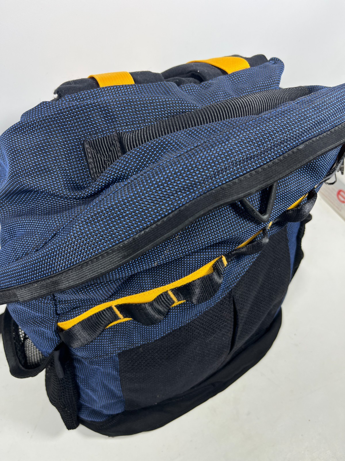 LL BEAN Bag Backpack Hiking Padded Strap Daypack Nylon Blue VTG