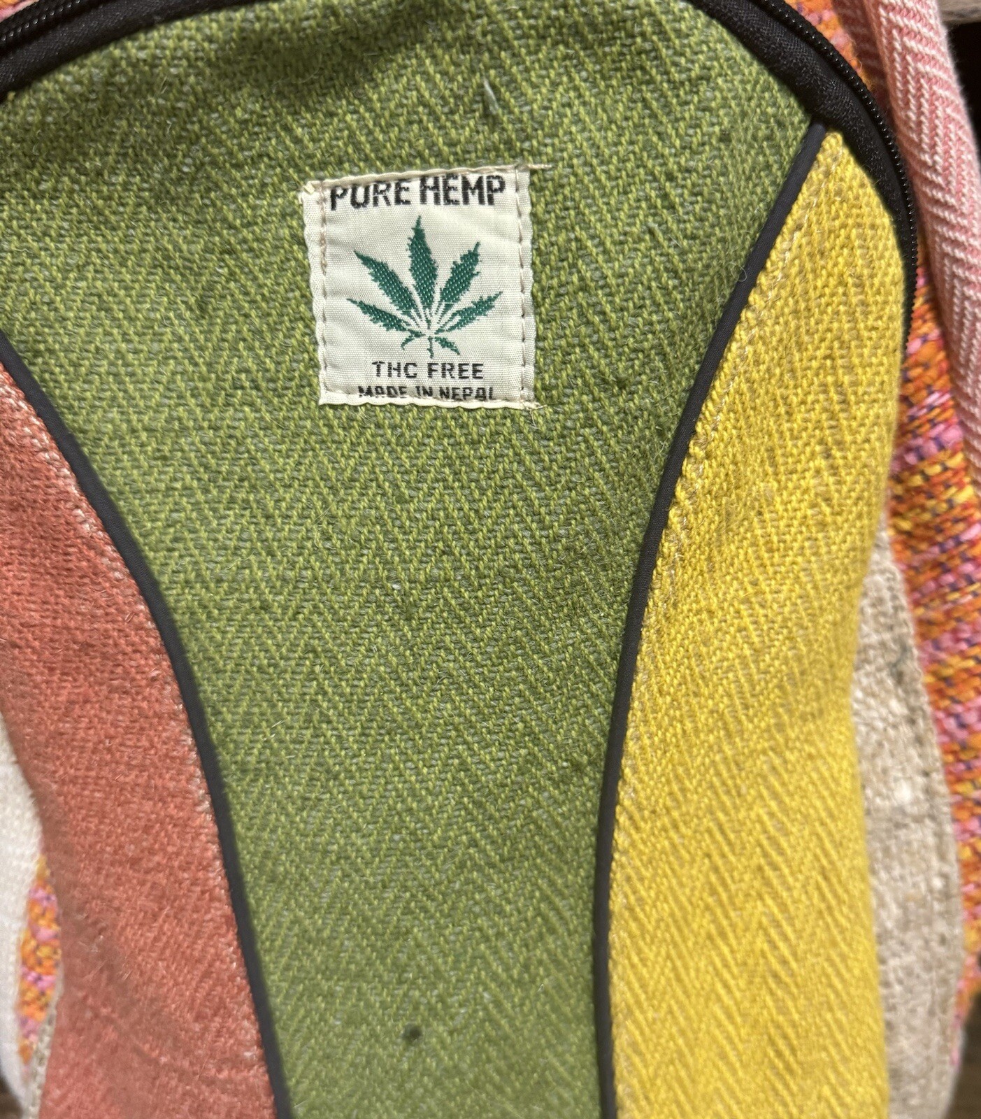 Hemp Backpack  | Eco Friendly | Boho | Handmade | Unisex | Nepal