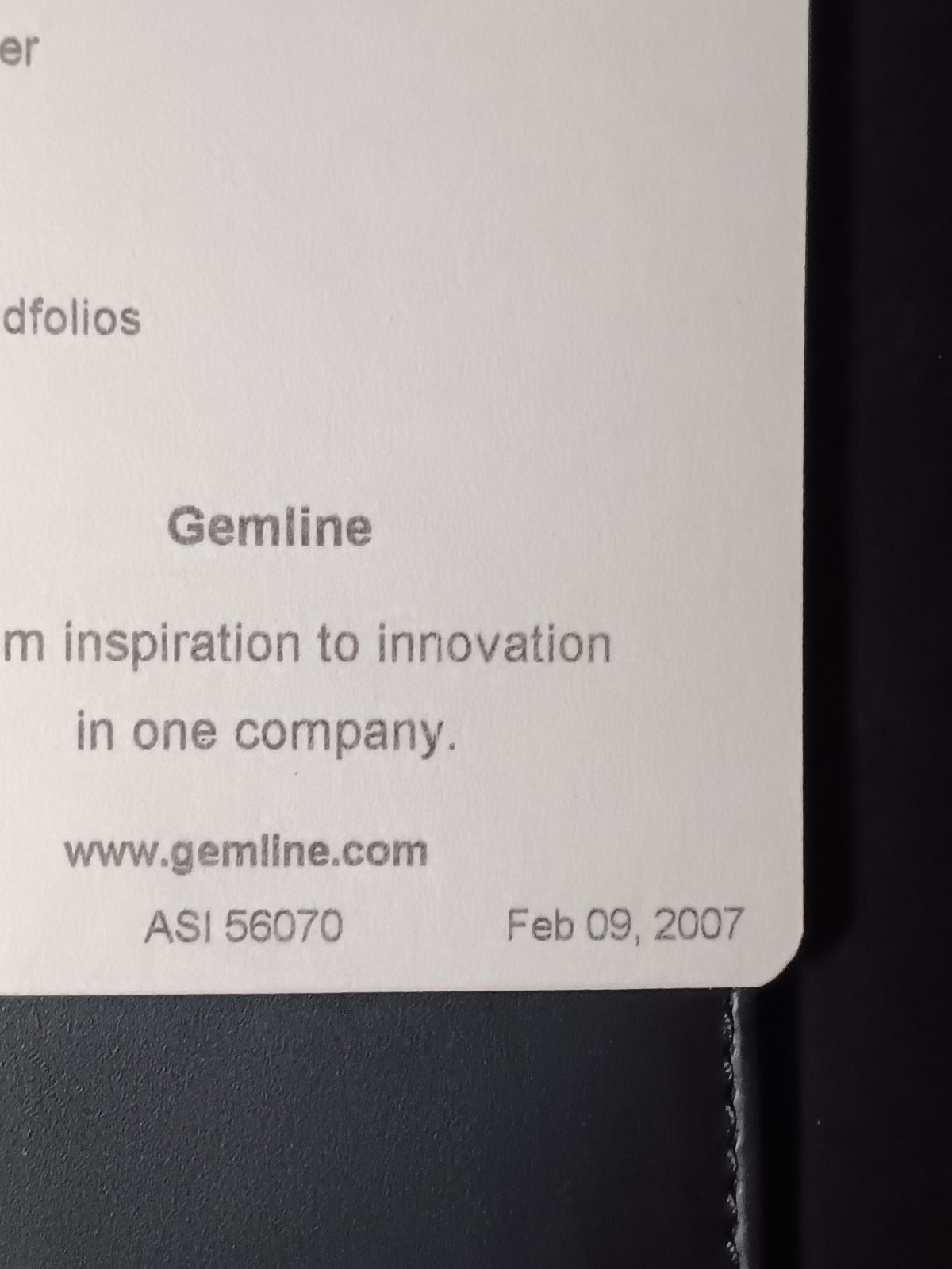 Gemline Leather Travel Leather Wallet Black EUC *See Description
