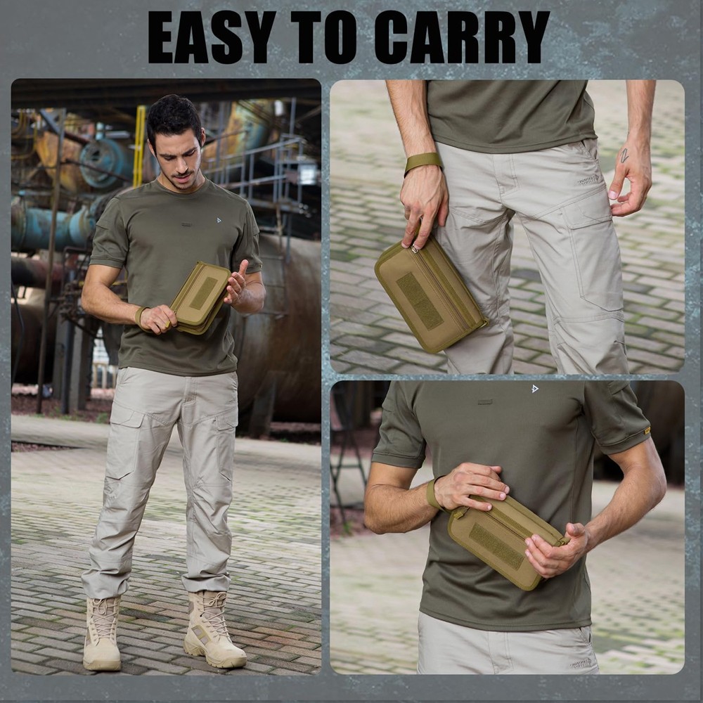 Tactical Wallet for Men ID Card Holder Credit Card Pack Handbag MOLLE Bag Purse
