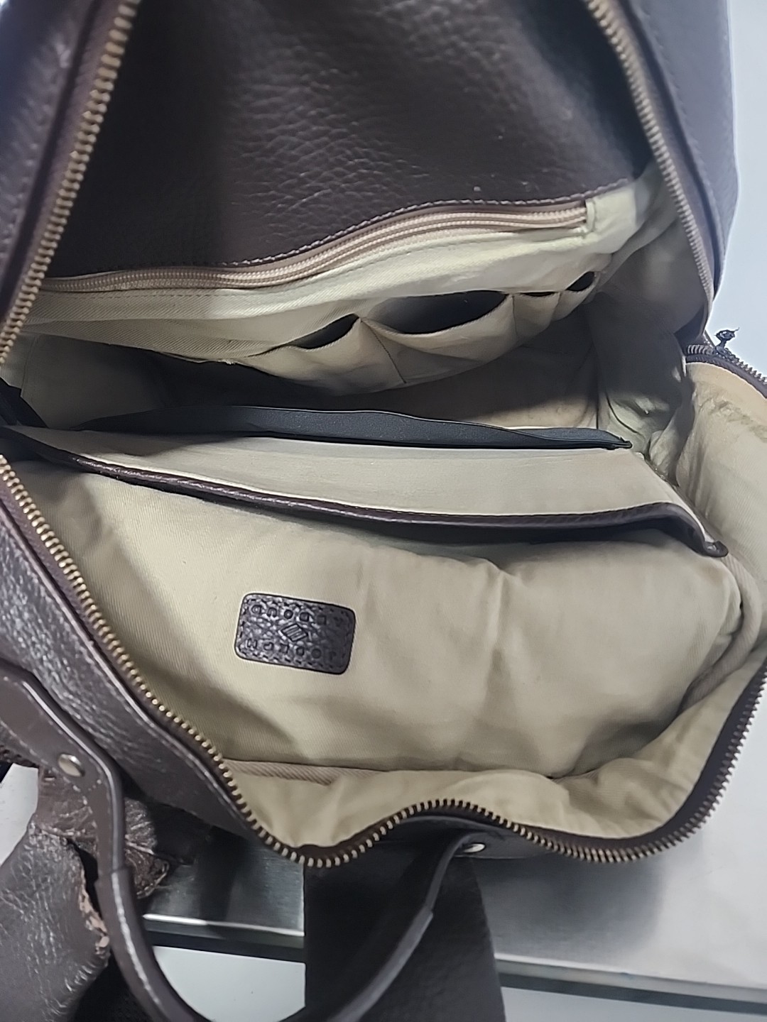 Joseph Abboud Leather Backpack (broken)