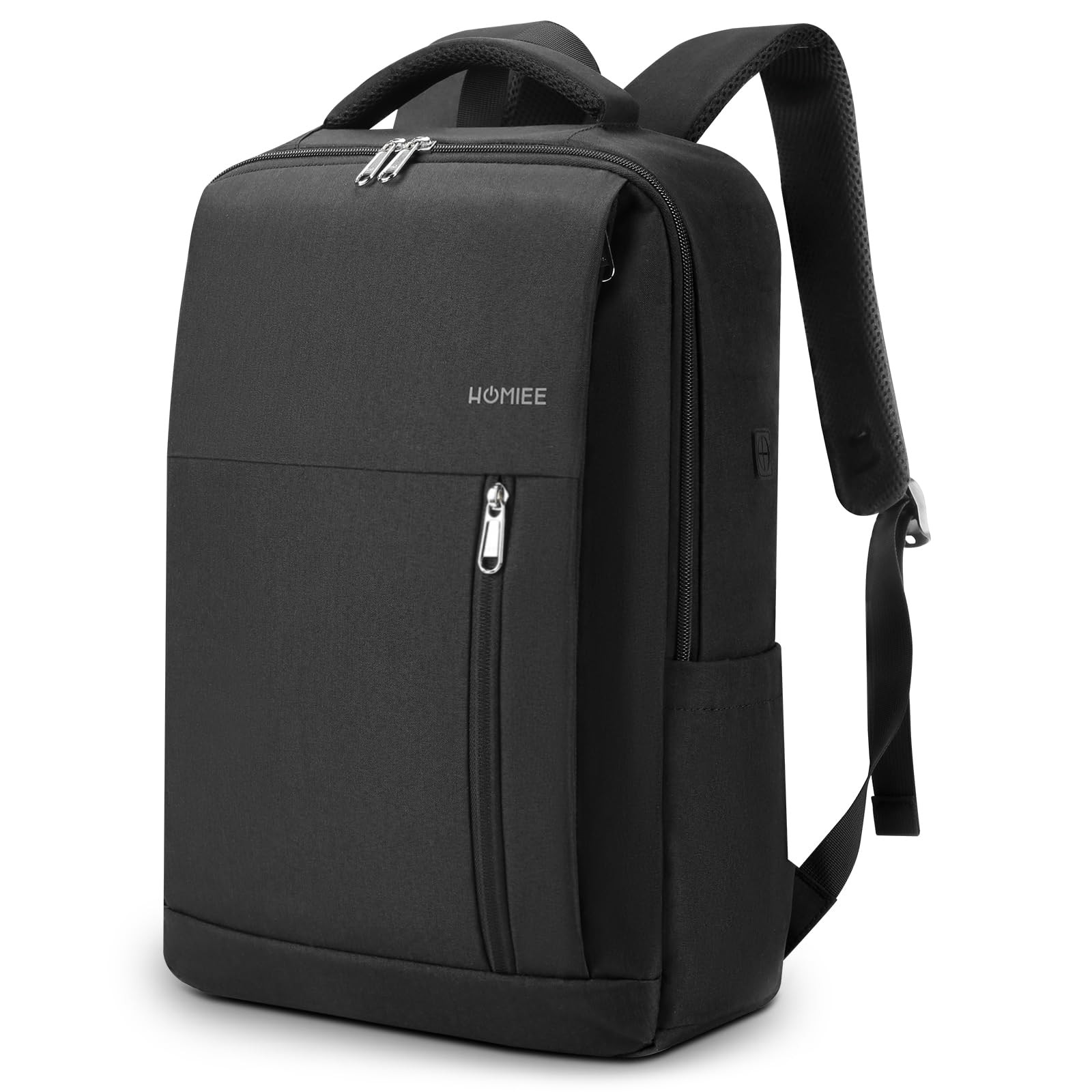 17″ Slim Laptop Backpack, Lightweight Business Daypack with USB Charging Port