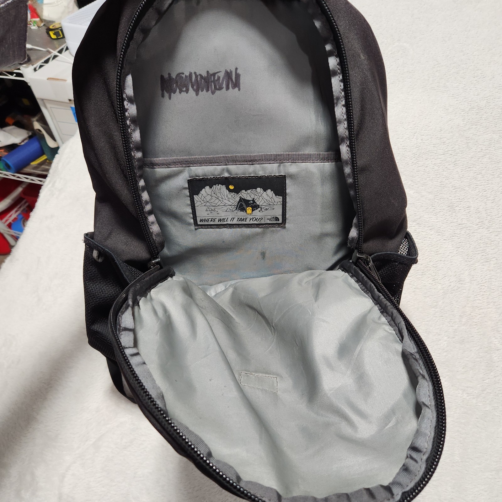 The North Face Vault Backpack TNF Black One Size Day Pack Nice