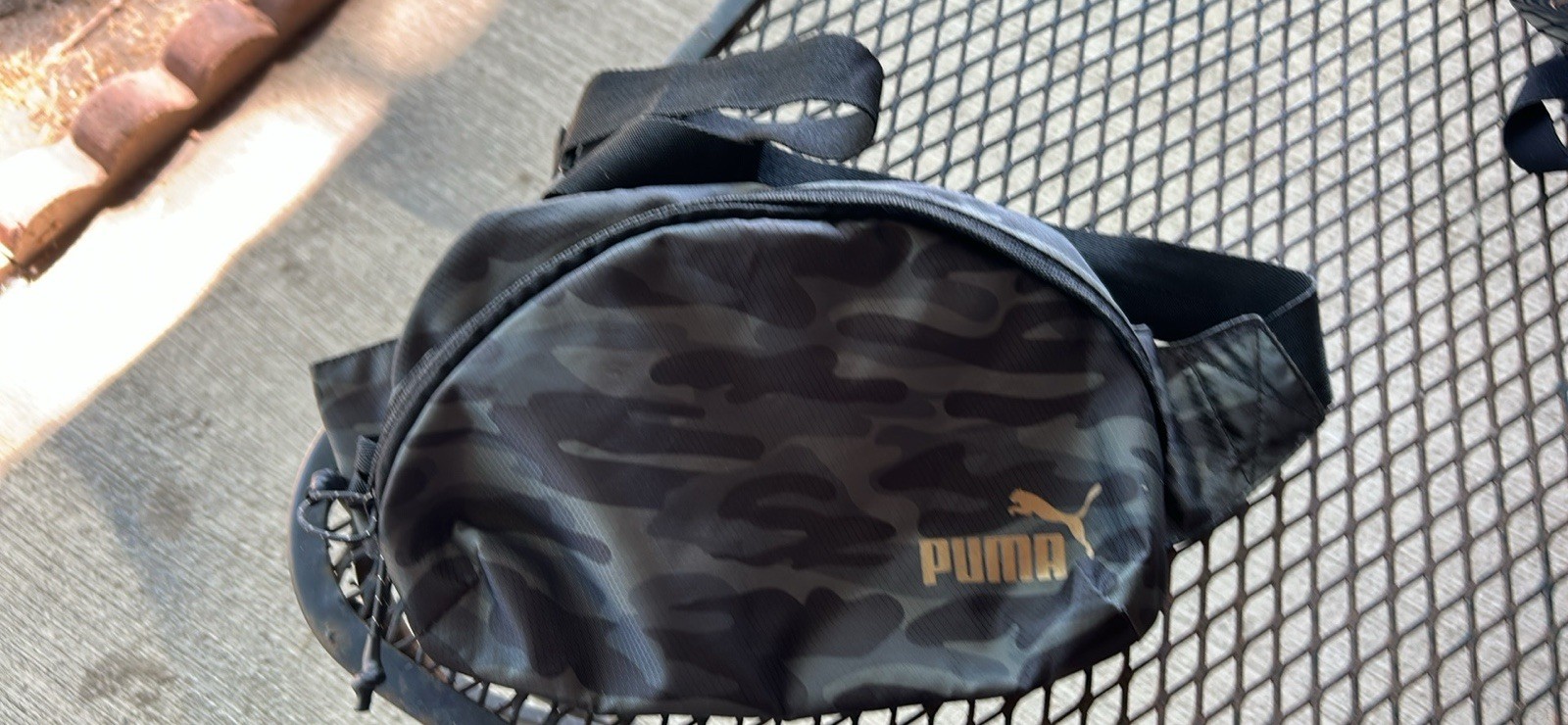 PUMA Camo Unisex Fanny Pack Waist Bag Adjustable Strap Camoflague Zip Zipper