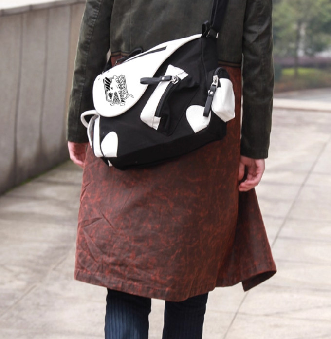 Anime Attack On Titan Shoulder Bag Levi Ackerman Crossbody Bag Large Satchel