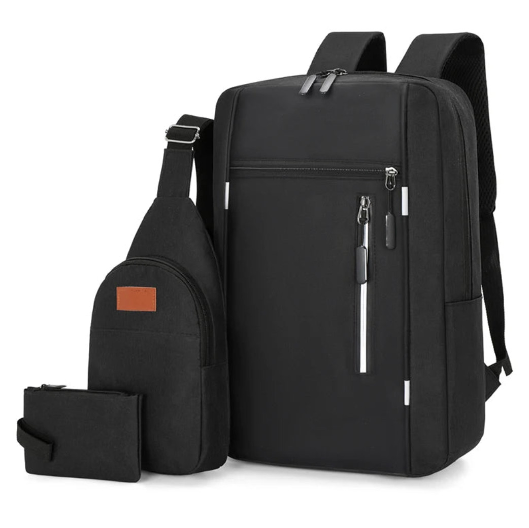 3-in-1 Waterproof Oxford Laptop Backpack – High-Quality Casual School & Computer