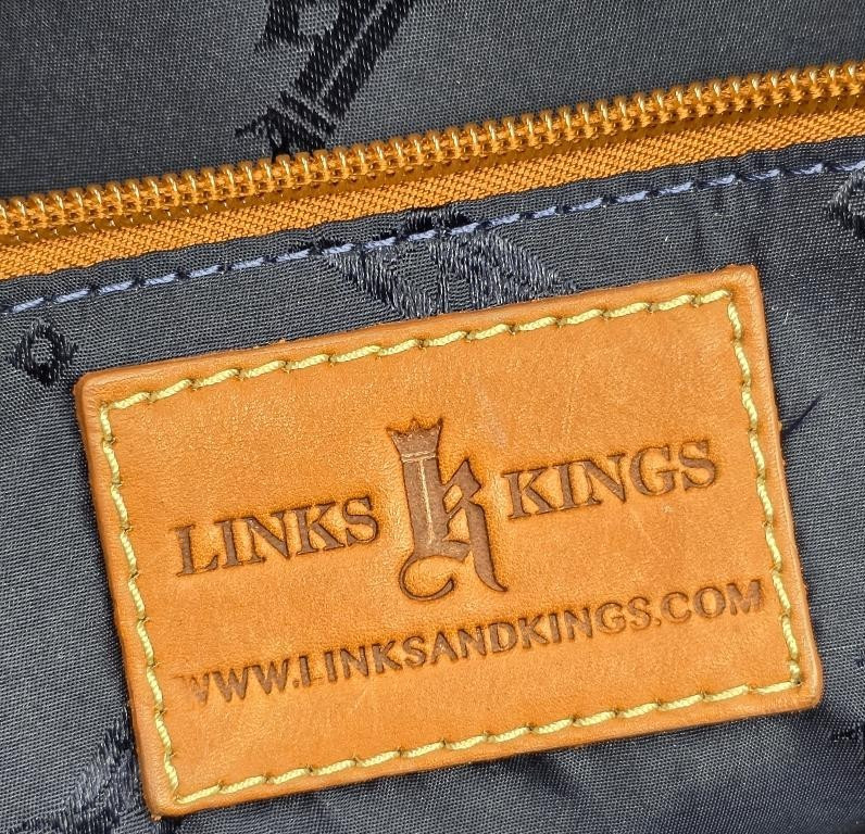 Links & Kings Double Handles Crossbody Duffle Bag FLAWS