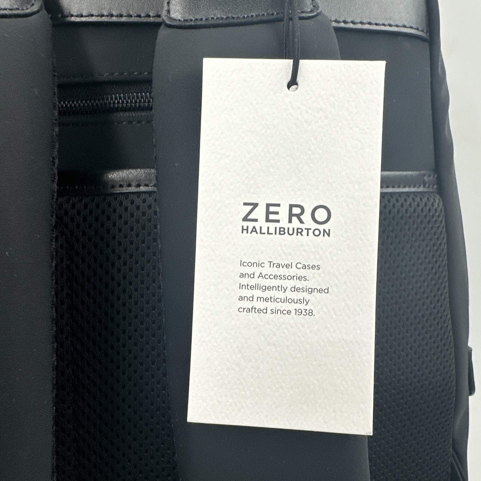 Zero Halliburton Journal Collection Nylon Small Backpack Graphite Black NWT