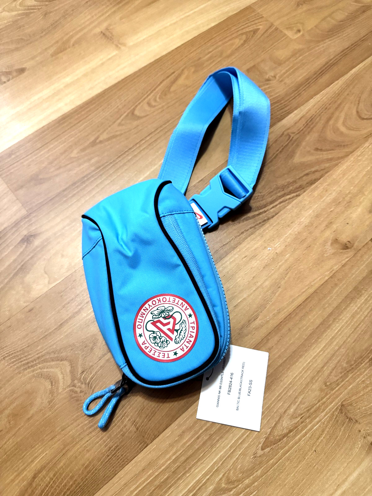 Nike x Giannis Essentials Crossbody Bag Unisex Casual Pack Blue NWT FB2824 416