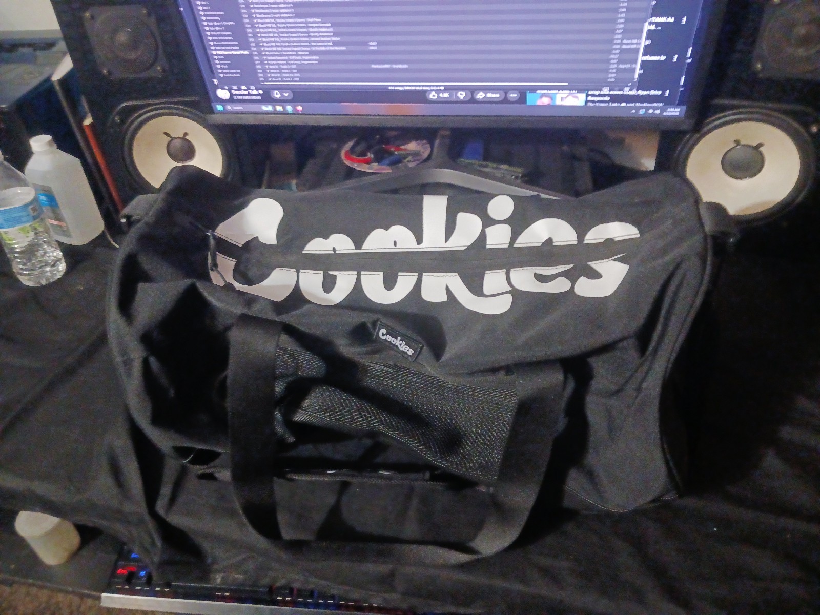 Cookies Duffle Gym Bag Black And White New With Out Tags