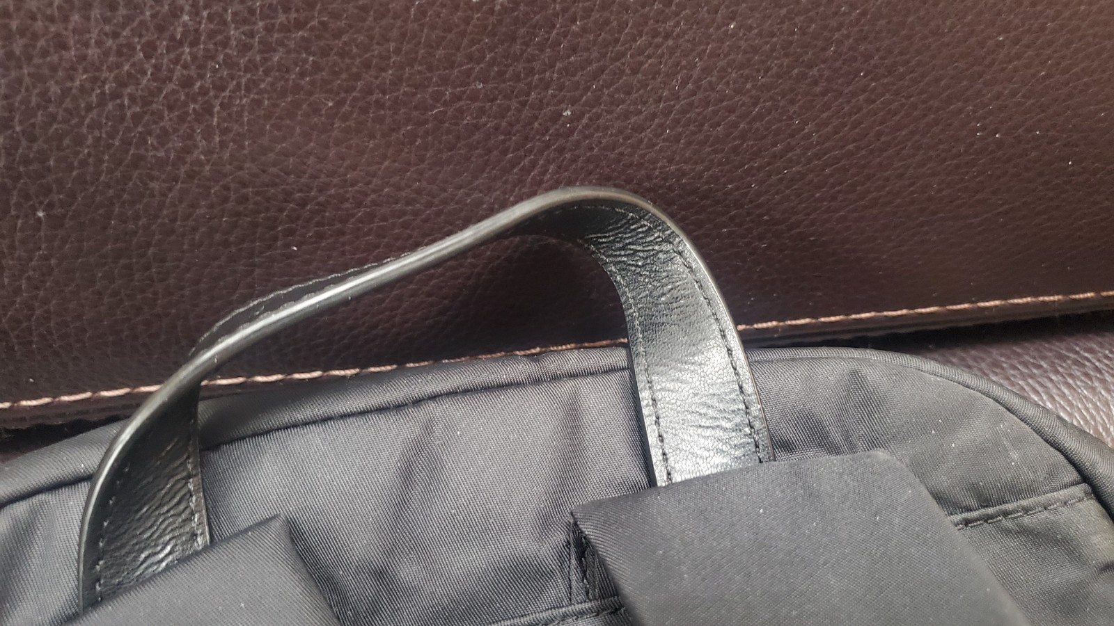 TUMI Backpack. Black. Nylon. Travel Daypack 16″× 11.5″x 5.5″