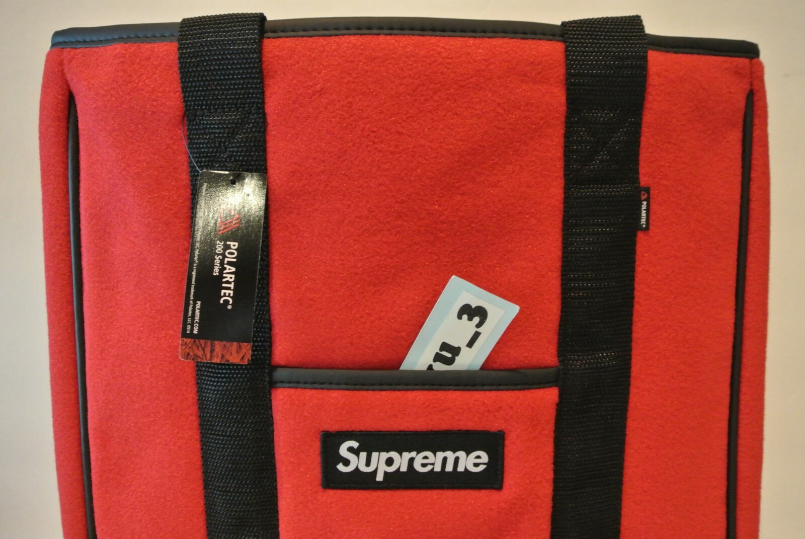 NEW SUPREME FW18 POLARTEC TOTE RED CARRYING PACK box logo bag comme cdg