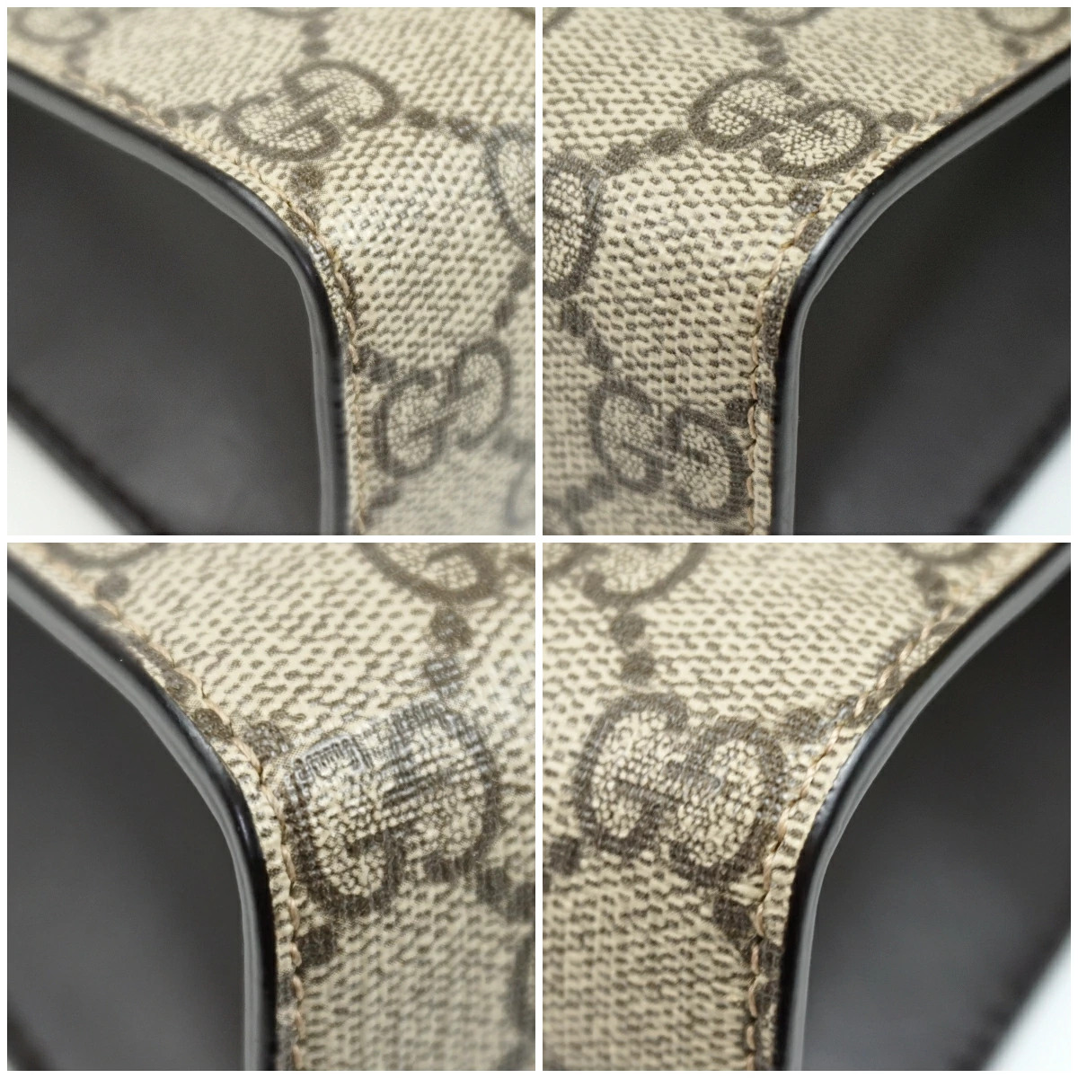 Gucci 475316 Clutch Bag Beige Brown GG pattern Web Sherry line Bag
