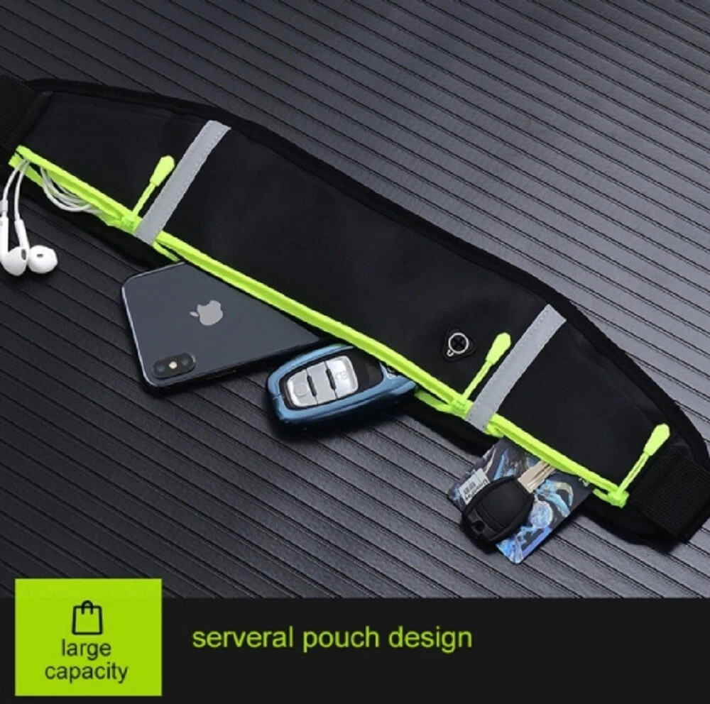 Adjustable Running Belt Water Resistant Waist Pack Fanny Bag Unisex Phone Pouch