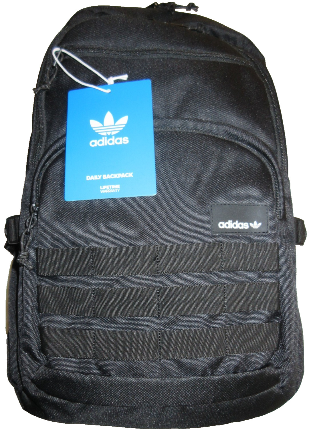 Adidas Originals Unisex Classic Daily Backpack Travel Laptop Bag Black White NWT