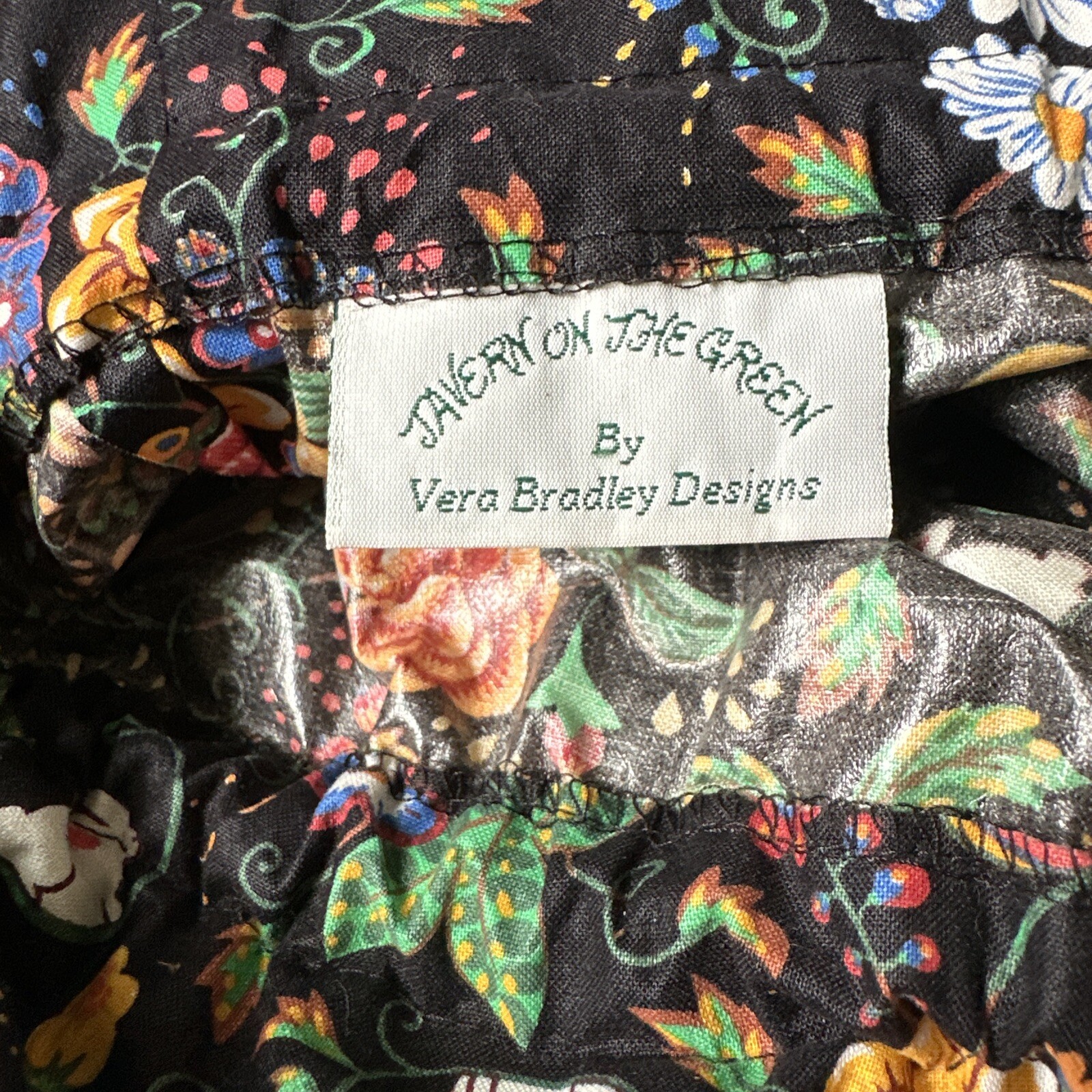 VERA BRADLEY Backsack Sling Bag TAVERN ON THE GREEN Non-quilted New Rare