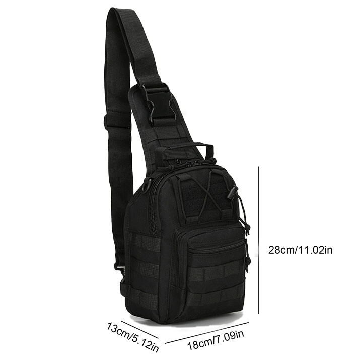 Outdoor Tactical Sling Bag Military MOLLE Crossbody Pack Chest Shoulder Backpack