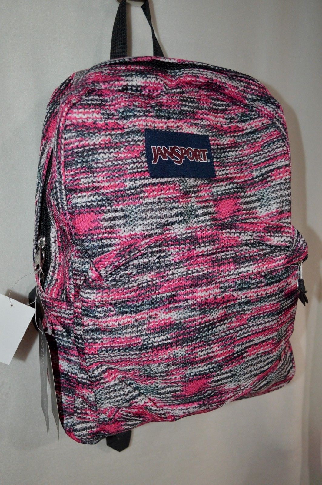 JanSport SuperBreak Multicolor Sweater Knit Unisex BackPack – JS00T5010JV